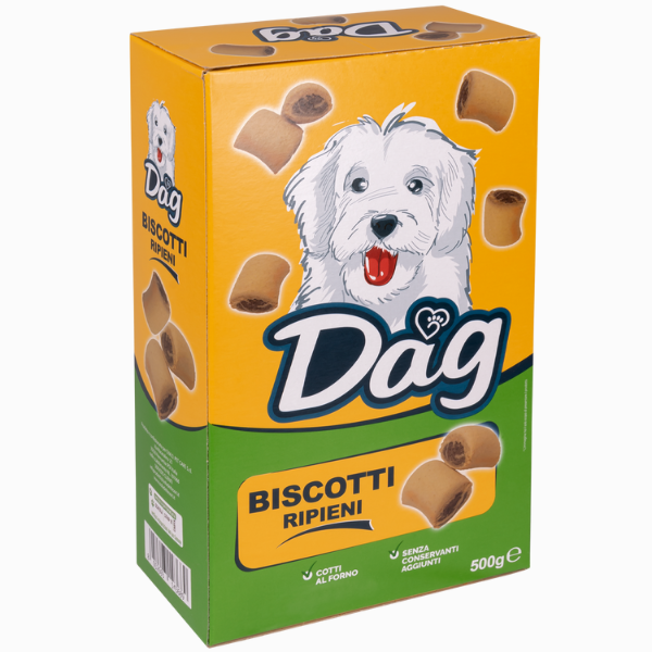 Image of Dag Dog Adult All Breeds biscotti ripieni per cani - Ripieni - SPEDIZIONE GRATIS 1° ORDINE + scegli lo sconto BZR5 / BZR20010