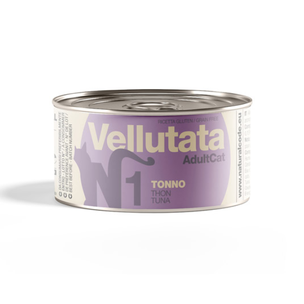 Natural Code Vellutate in acqua di cottura Grain Free 85 gr - Tonno Confezione da 12 pezzi