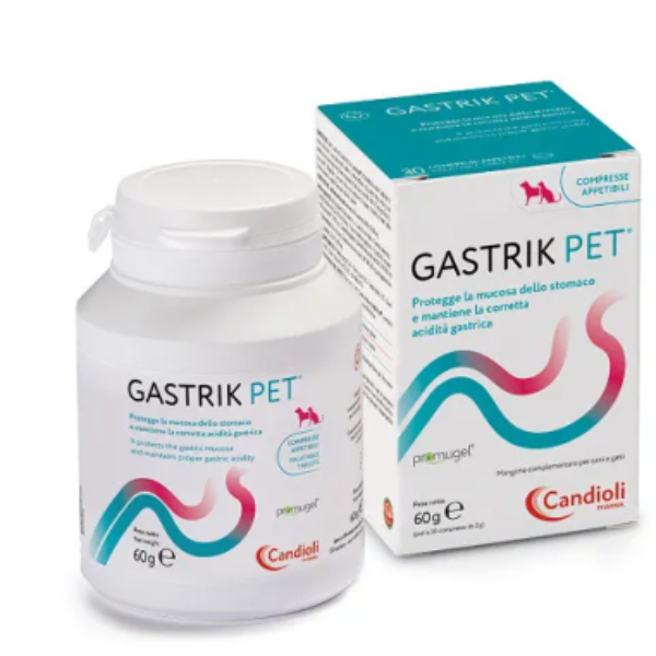 Candioli Pharma Gastrik Pet protezione gastrica in compresse - 30 compresse - SPEDIZIONE GRATIS 1° ORDINE + scegli lo sconto BZR5 / BZR20