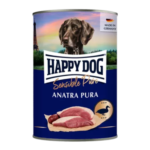 Happy Dog Sensible Pure Monoproteico Grain Free 400 gr - Anatra Puro Confezione da 6 pezzi