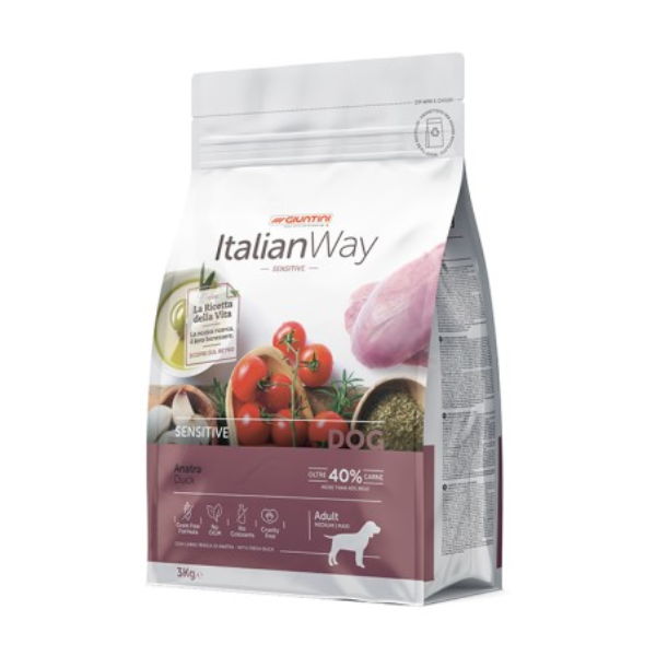 ItalianWay Medium/Maxi Adult Sensitive Anatra - 3 Kg