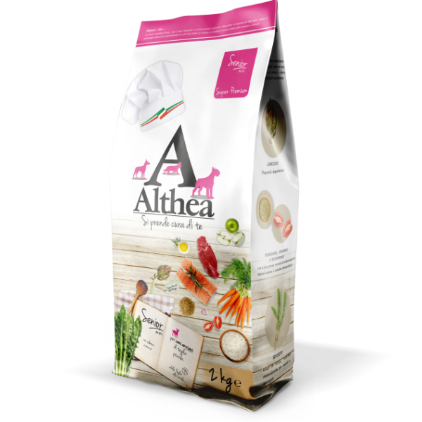 Image of Althea Superpremium Senior Mini - 2 Kg - SPEDIZIONE GRATIS 1° ORDINE + scegli lo sconto BZR5 / BZR20010