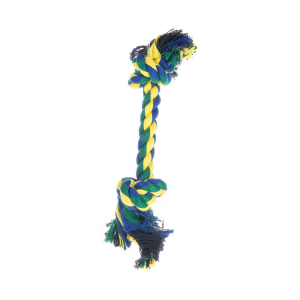 Image of Corda Cotonosso Classic PetUp - Blu e Giallo - 21 cm - Giochi per cani - SPEDIZIONE GRATIS 1° ORDINE + scegli lo sconto BZR5 / BZR20010