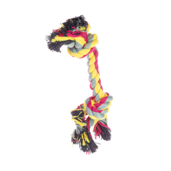 Image of Corda Cotonosso Classic PetUp - Fucsia e Giallo- 21 cm - Giochi per cani - SPEDIZIONE GRATIS 1° ORDINE + scegli lo sconto BZR5 / BZR20010