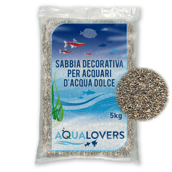 Sabbia decorativa per acquari d'acqua dolce Quarzo Aqualovers - 5 Kg - Quarzo