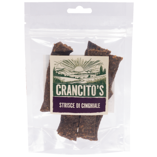 Image of Crancito's snack naturale Dog Adult Strisce - Cinghiale - 80 gr - SPEDIZIONE GRATIS 1° ORDINE + scegli lo sconto BZR5 / BZR20010