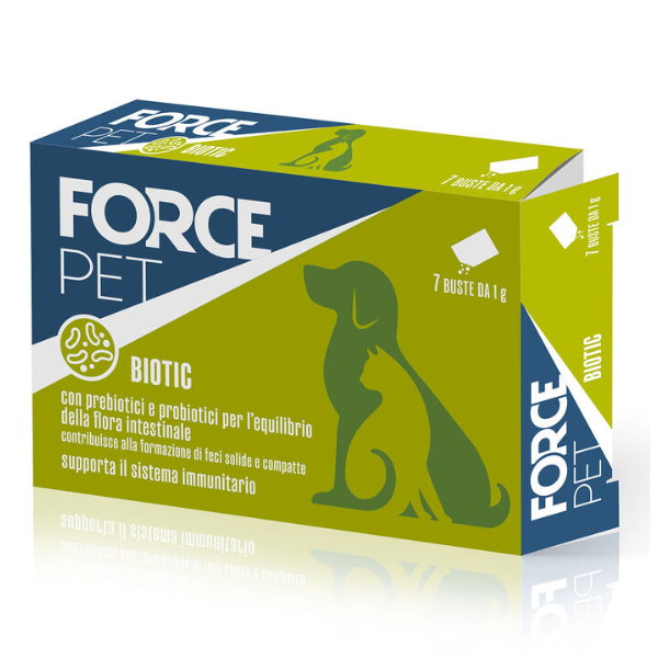 Forcepet Biotic integratore per la flora intestinale - 7 bustine da 1 gr