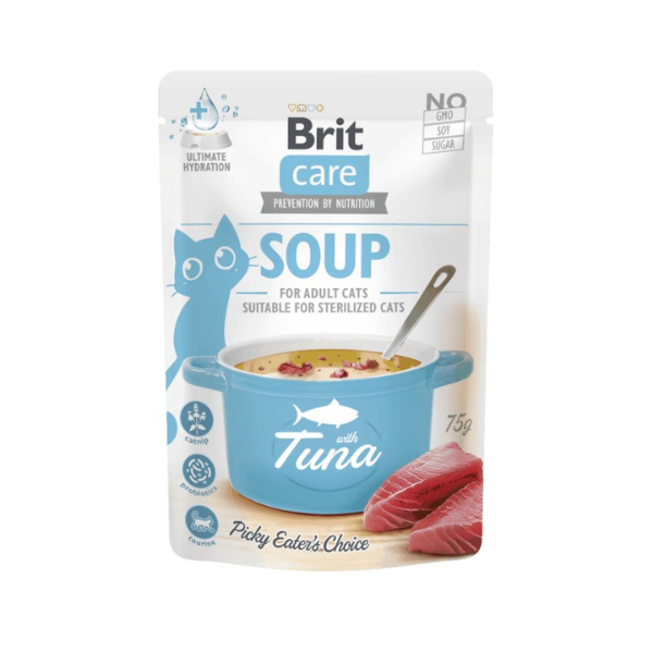 Brit Care Grain Free Soup Cat Adult Hydration 75 gr - Tonno