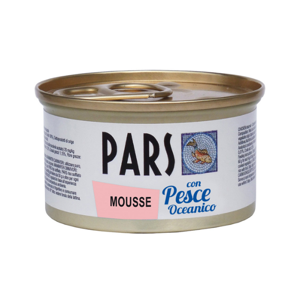 Dieta Pars Mousse Grain Free 85 gr - Pesce oceanico Confezione da 24 pezzi