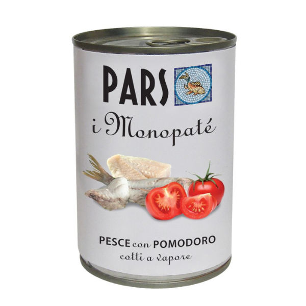 Dieta Pars MonoPatè Grain Free monoproteico 405 gr - Pesce con pomodoro Confezione da 6 pezzi