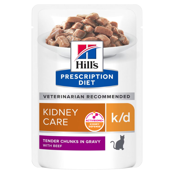 Hill's Prescription Diet k/d Feline 85 gr - Manzo Confezione da 12 pezzi