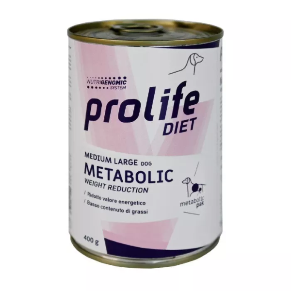 Prolife Veterinary Diet Metabolic Dog Medium/Large 400 gr - Pollo Confezione da 6 pezzi