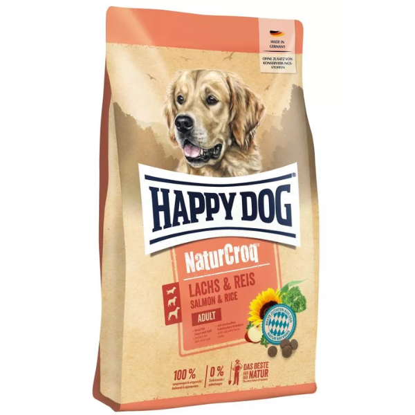 Happy Dog NaturCroq Adult All Breeds Salmone e riso - 11 Kg