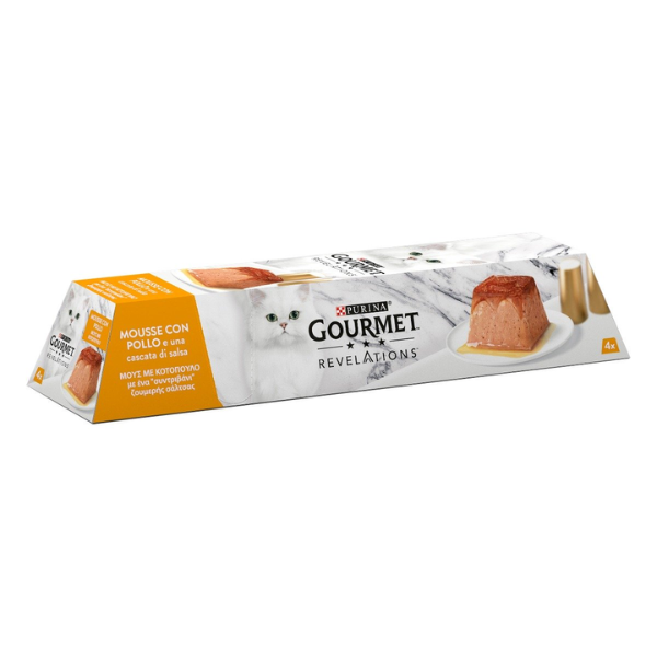 Image of Purina Gourmet Revelations Mousse 4x57gr - Pollo - SPEDIZIONE GRATIS 1° ORDINE + scegli lo sconto BZR5 / BZR20010