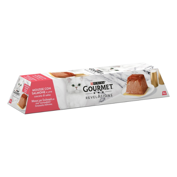 Image of Purina Gourmet Revelations Mousse 4x57gr - Salmone - SPEDIZIONE GRATIS 1° ORDINE + scegli lo sconto BZR5 / BZR20010