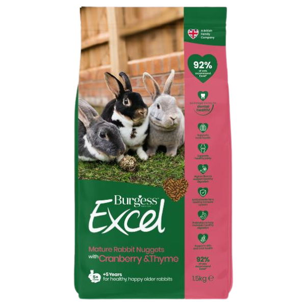 Burgess Excel Coniglio Mature - 1,5 kg