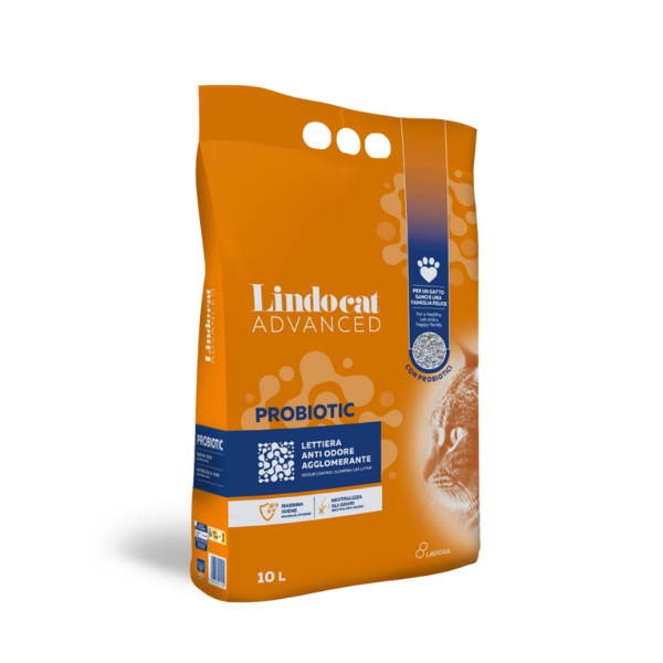 Lindocat Advanced Probiotic lettiera agglomerante anti odore - 10 litri