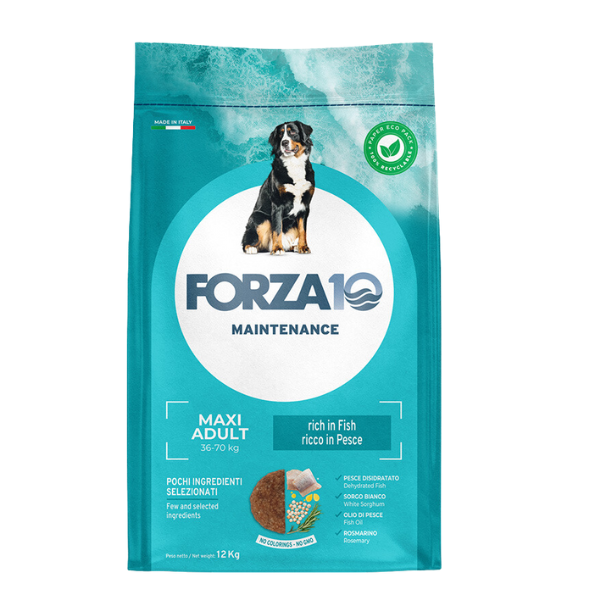 Image of Forza10 Maintenance Maxi Adult al Pesce - 12 Kg - Croccantini per cani - SPEDIZIONE GRATIS 1° ORDINE + scegli lo sconto BZR5 / BZR20010