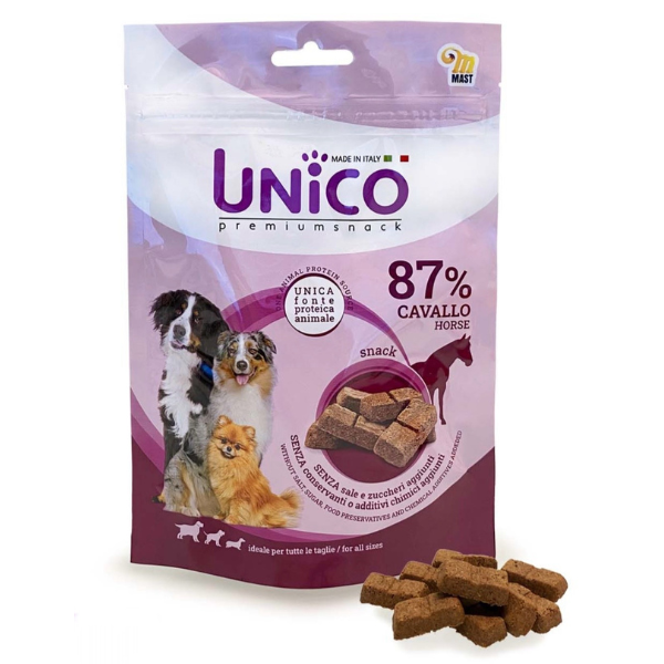 Mast Unico Snack monoproteico per cani 80 gr - Cavallo