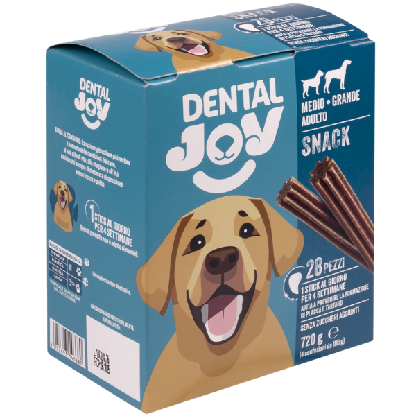 Image of DentalJoy Dog Adult Medium/Large Snack Dentali - Confezione da 28 pezzi - SPEDIZIONE GRATIS 1° ORDINE + scegli lo sconto BZR5 / BZR20010