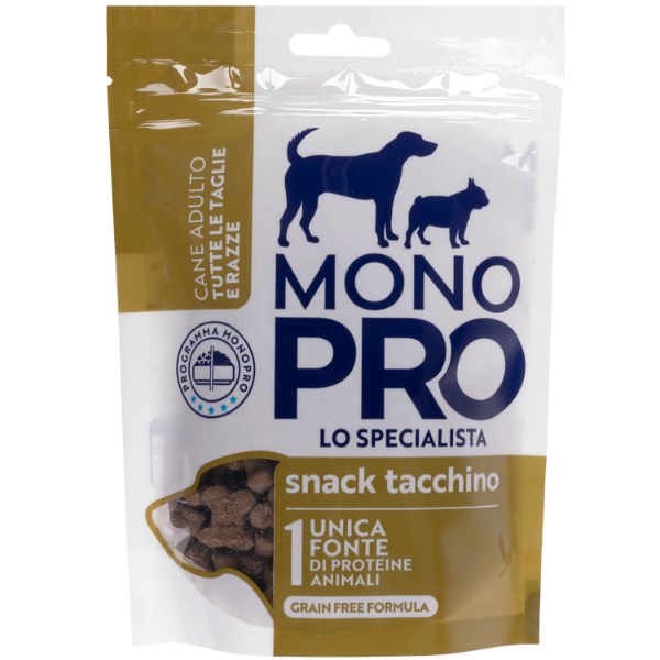 Image of Monopro lo specialista Dog Adult All Breeds Biscotti Grain Free 100 gr - Tacchino - SPEDIZIONE GRATIS 1° ORDINE + scegli lo sconto BZR5 / BZR20010