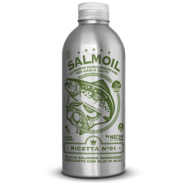 Salmoil olio di salmone per cani e gatti Benessere Renale - 250 ml