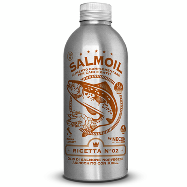 Salmoil olio di salmone per cani e gatti Benessere Intestinale - 250 ml