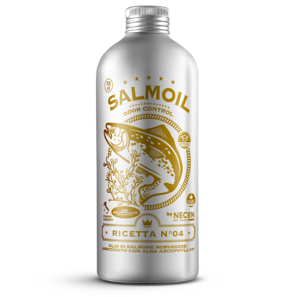 Salmoil olio di salmone per cani e gatti Controllo degli Odori - 250 ml