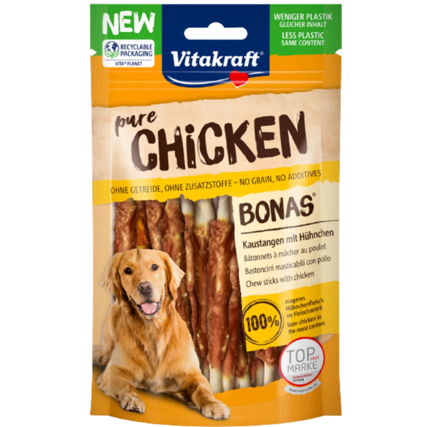 Vitakraft Bonas Snack di Pura Carne 80 gr - Bastoncini di Pollo