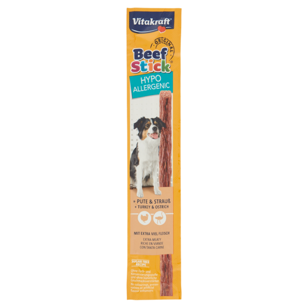 Vitakraft Beef Stick Special Hypoallergenic Snack per cani 12 gr - Tacchino e struzzo