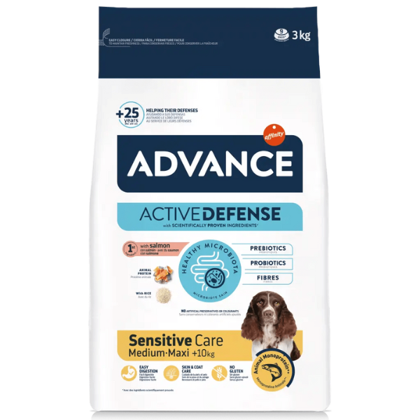 Advance Adult Active Defence Medium/Maxi Salmone e Riso - 3 kg