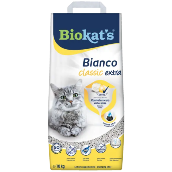 Biokat's Bianco Extra Classic lettiera agglomerante - 10 Kg