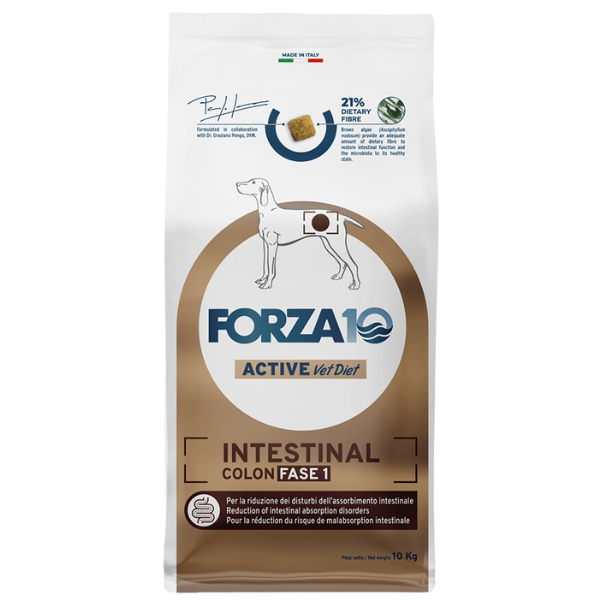 Image of Forza10 Active Cane Intestinal Colon Fase 1 - 10 kg - SPEDIZIONE GRATIS 1° ORDINE + scegli lo sconto BZR5 / BZR20010