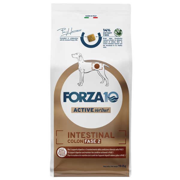 Image of Forza10 Active Cane Intestinal Colon Fase 2 - 10 Kg - SPEDIZIONE GRATIS 1° ORDINE + scegli lo sconto BZR5 / BZR20010