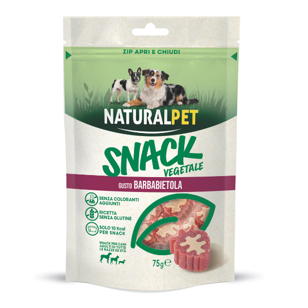 NaturalPet Adult All Breeds Snack Vegetale per cani 75 gr - Barbabietola