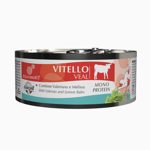 Marpet Aequilibria Vet dietetico umido gatto 85 gr - Vitello Confezione da 24 pezzi