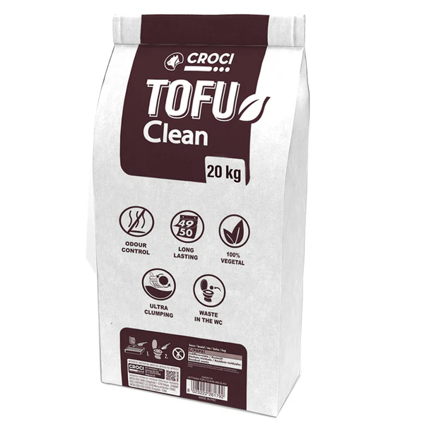 Lettiera per gatti Tofu Clean Croci - 45 lt - Standard