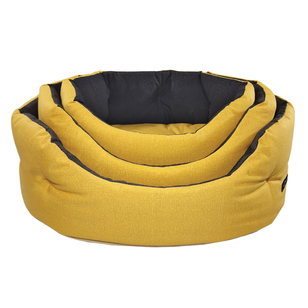 Trono Ovale Eco con cuscino Nasonero - Giallo - Misura 1