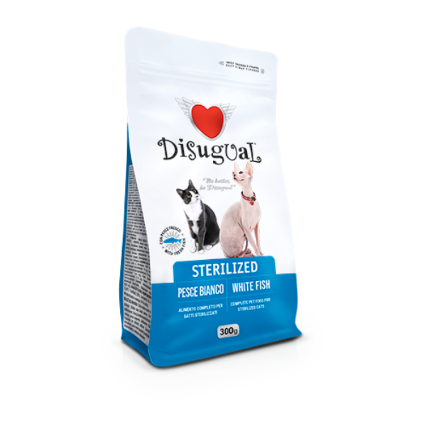 Disugual Cat Sterilised Pesce bianco - 300 gr