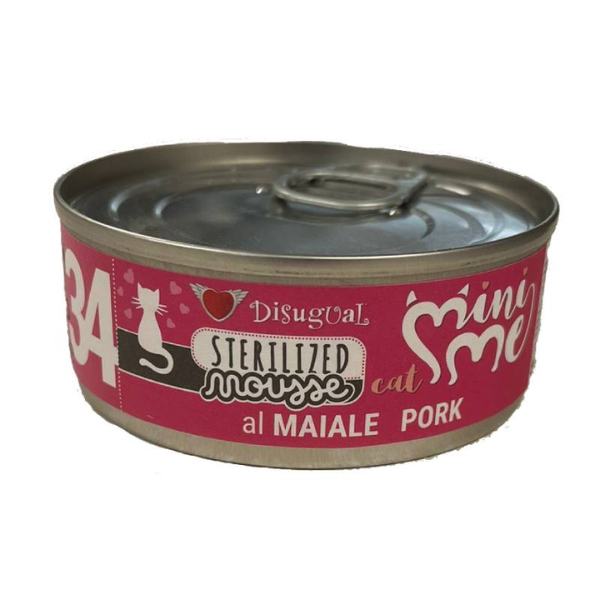 Disugual Mini Me Cat Sterilized Mousse 85 gr - Maiale