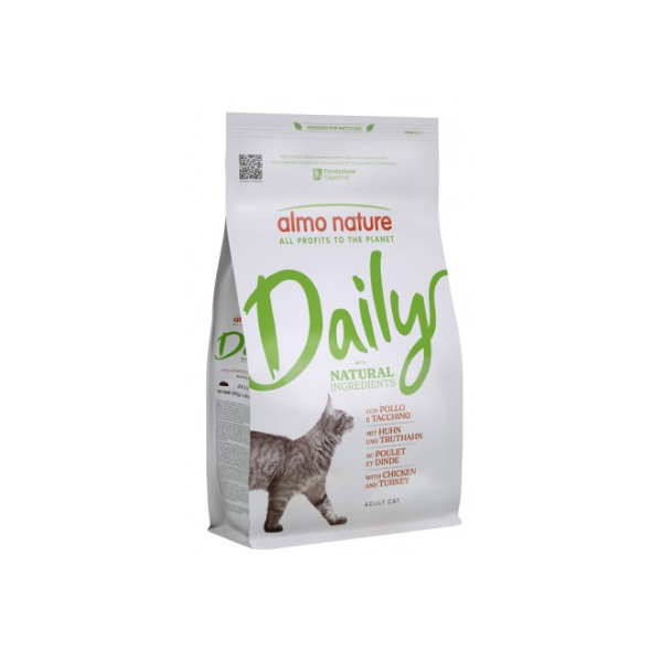 Image of Almo Nature Gatto Daily Maintenance Pollo e Tacchino - 12 kg - Croccantini per gatti - SPEDIZIONE GRATIS 1° ORDINE + scegli lo sconto BZR5 / BZR20010