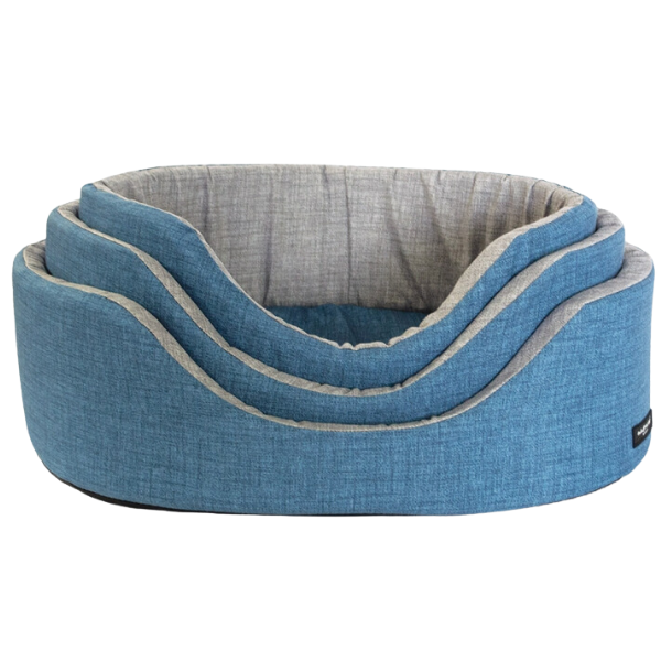 Cesta Ovale sfoderabile Eco Nasonero - Blu - 3a misura: 52x38 cm - Cucce per cani da interno