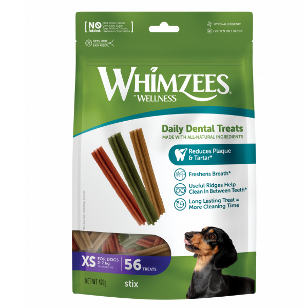 Image of Whimzees Snack dentale Naturale Stix - XS 48+8 pezzi - SPEDIZIONE GRATIS 1° ORDINE + scegli lo sconto BZR5 / BZR20010