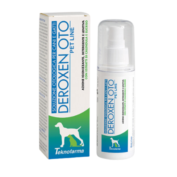 Deroxen Pet Line Oto soluzione auricolare igienizzante Teknofarma - 100 ml