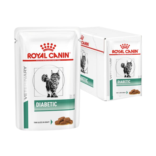 Image of Royal Canin Diabetic Multipack Cat - 12 buste da 85 gr - SPEDIZIONE GRATIS 1° ORDINE + scegli lo sconto BZR5 / BZR20010