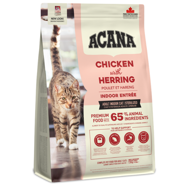 Image of Acana Cat Adult Indoor Entree Pollo e tacchino - 1,8 Kg - SPEDIZIONE GRATIS 1° ORDINE + scegli lo sconto BZR5 / BZR20010