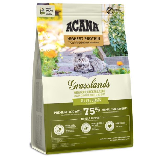 Image of Acana Grasslands Cat - 4,5 kg - Croccantini per gatti - SPEDIZIONE GRATIS 1° ORDINE + scegli lo sconto BZR5 / BZR20010