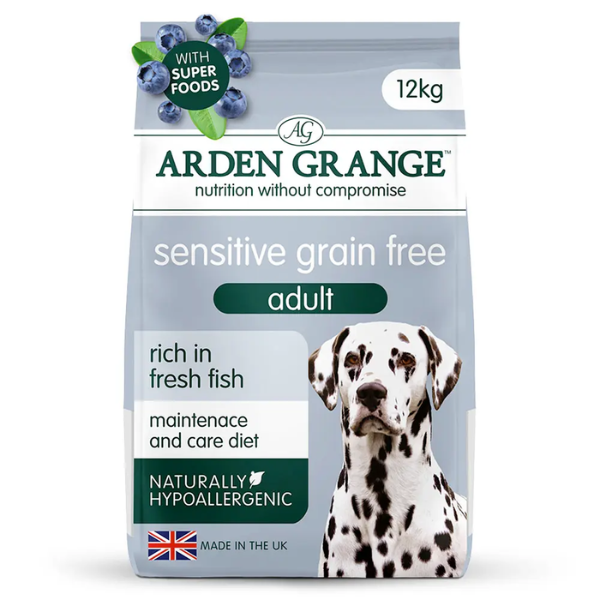 Image of Arden Grange Hypoallergenic Sensitive Grain Free Dog Adult All breeds Pesce e patate - 12 Kg - SPEDIZIONE GRATIS 1° ORDINE + scegli lo sconto BZR5 / BZR20010