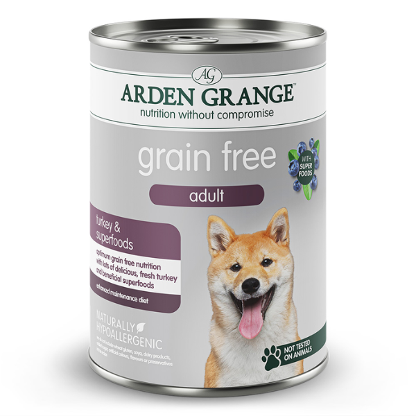 Arden Grange Hypoallergenic Grain Free con Superfood Dog Adult All breeds 395 g - Tacchino