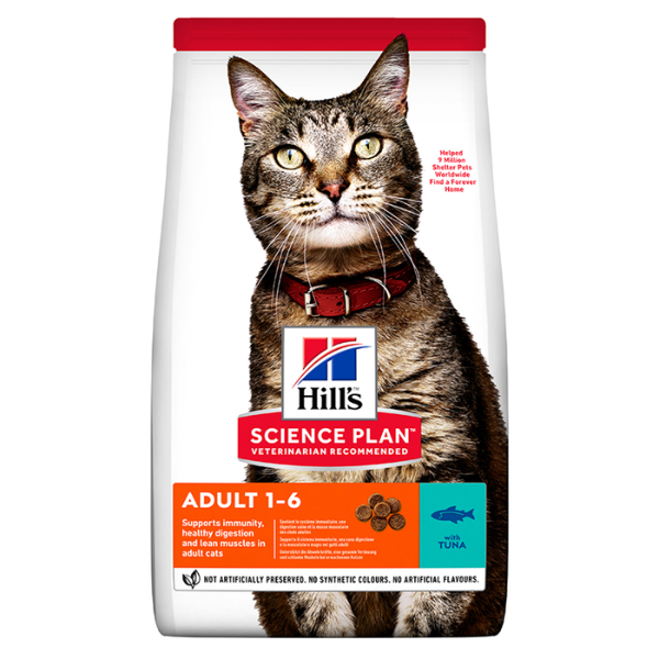 Hill's Science Plan Adult Alimento per gatti con Tonno - 3 Kg - Croccantini per gatti